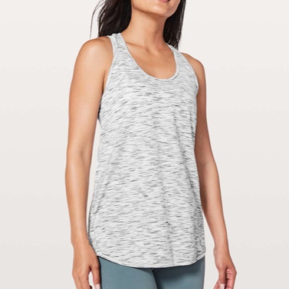 Lululemon Essential Tank Tiger Space Dye Black White 3570 - Picture 2 of 11